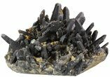Epic Smoky Quartz Cluster WIth Calcite - Brazil #34734-1